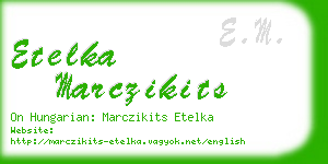 etelka marczikits business card